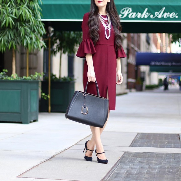 harper rose bell sleeve sheath dress